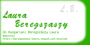 laura beregszaszy business card